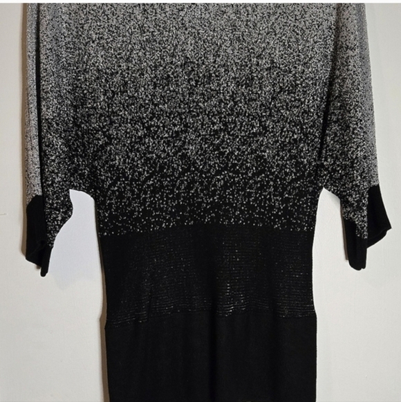 Notations Black and Silver Knit Blouse - Picture 3 of 4